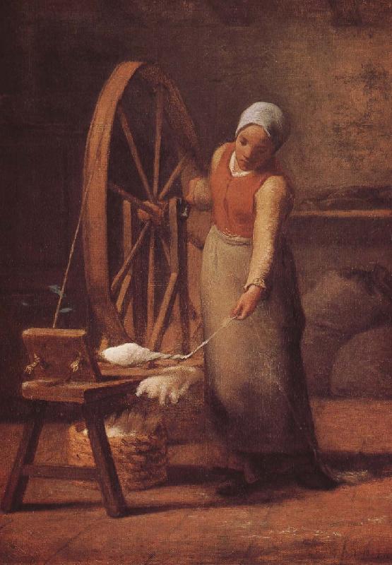 Jean Francois Millet The woman weaving the sweater Sweden oil painting art